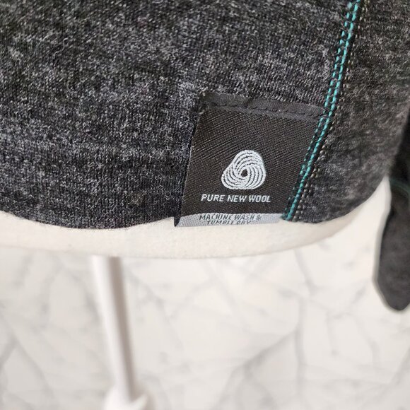 Mountain Warehouse Charcoal 100% Merino Wool Half Zip Pullover - Picture 3 of 8